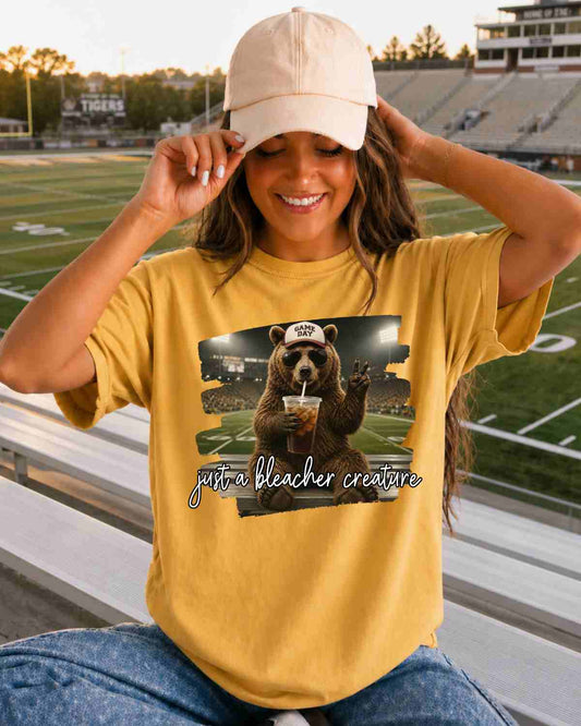 Bleacher Creature Football Field Comfort Colors Tshirt