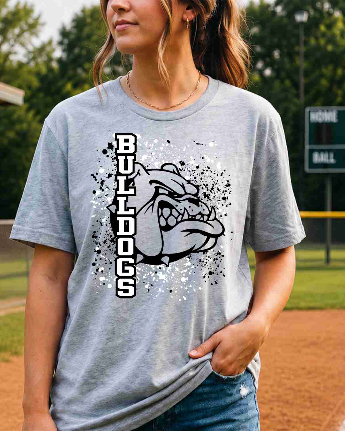 Bulldogs Splatter Tshirt