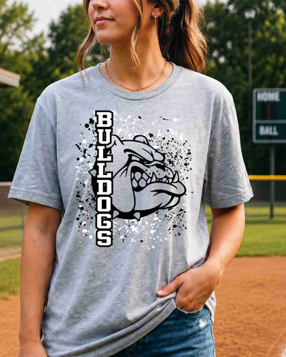 Bulldogs Splatter Tshirt