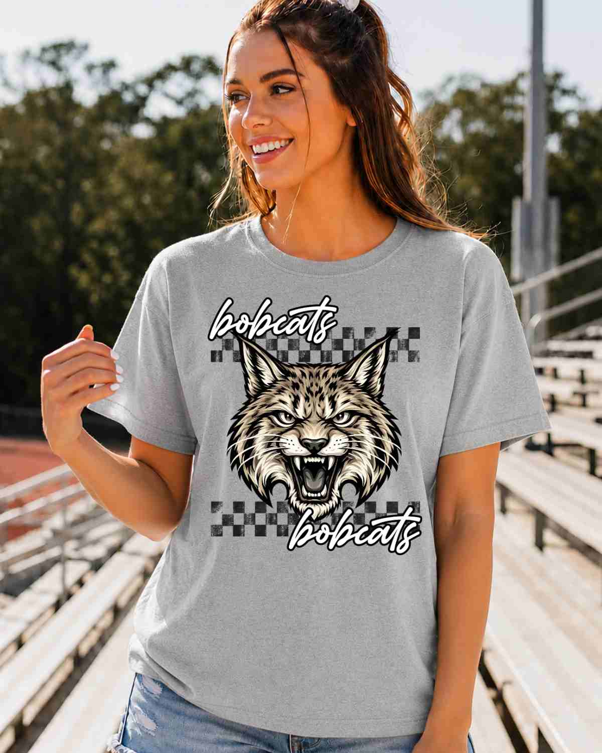 Wildcats Checkered Logo Tshirt