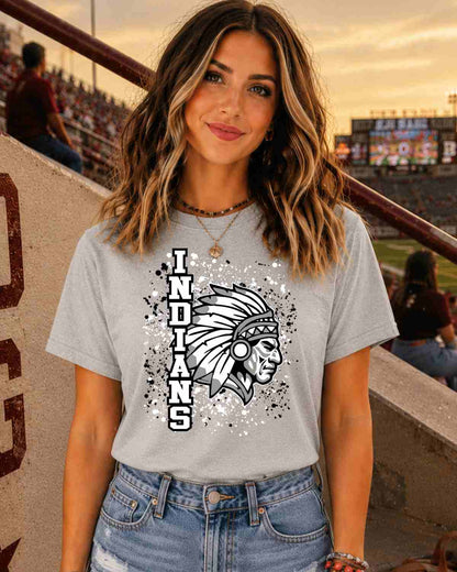 Indians Splatter Tshirt