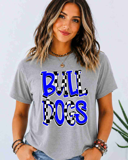Bulldogs Doodle Letters Tshirt - GAMEDAY TRADITIONS