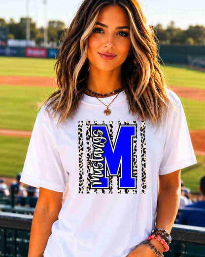 Mustangs Leopard Stripes Tshirt - GAMEDAY TRADITIONS