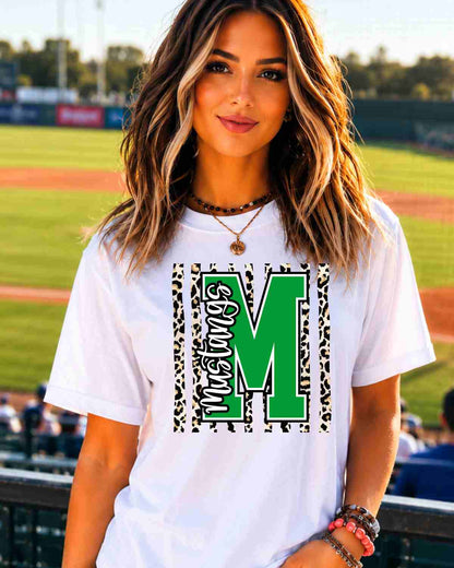 Mustangs Leopard Stripes Tshirt - GAMEDAY TRADITIONS
