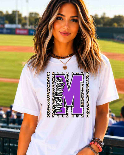 Mustangs Leopard Stripes Tshirt - GAMEDAY TRADITIONS