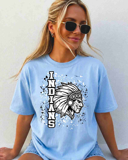 Indians Splatter Tshirt