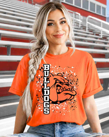 Bulldogs Splatter Tshirt