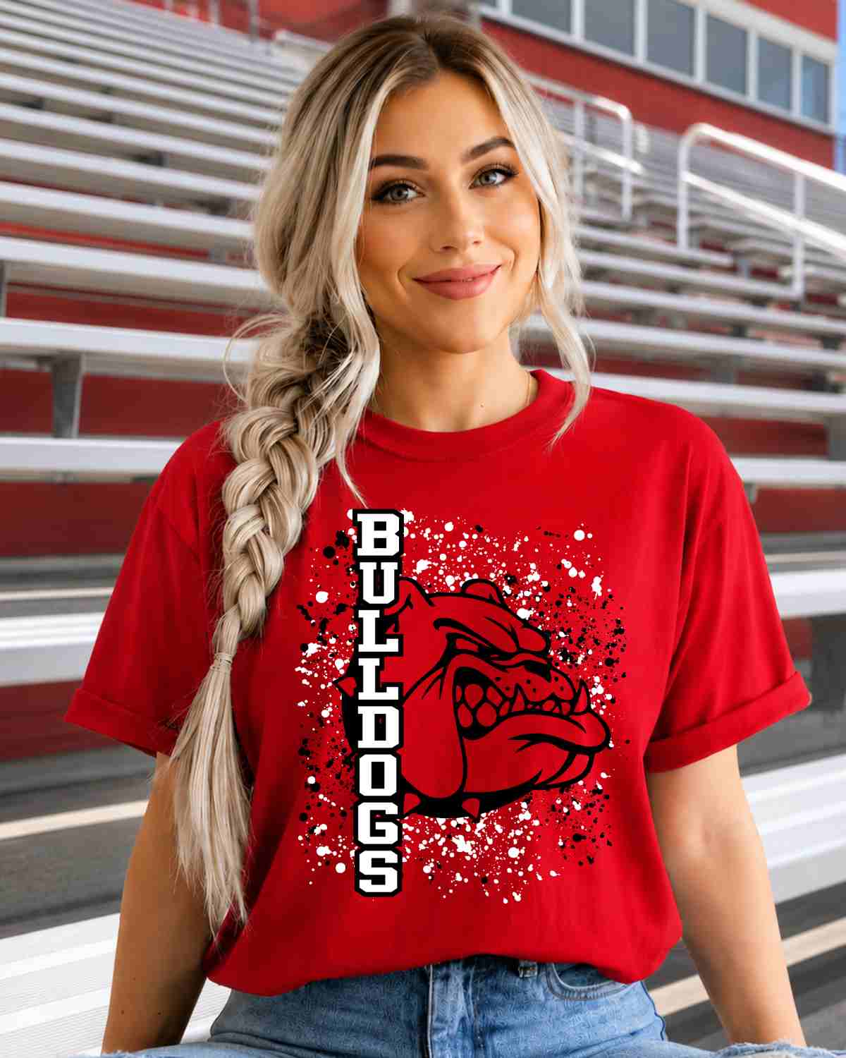Bulldogs Splatter Tshirt