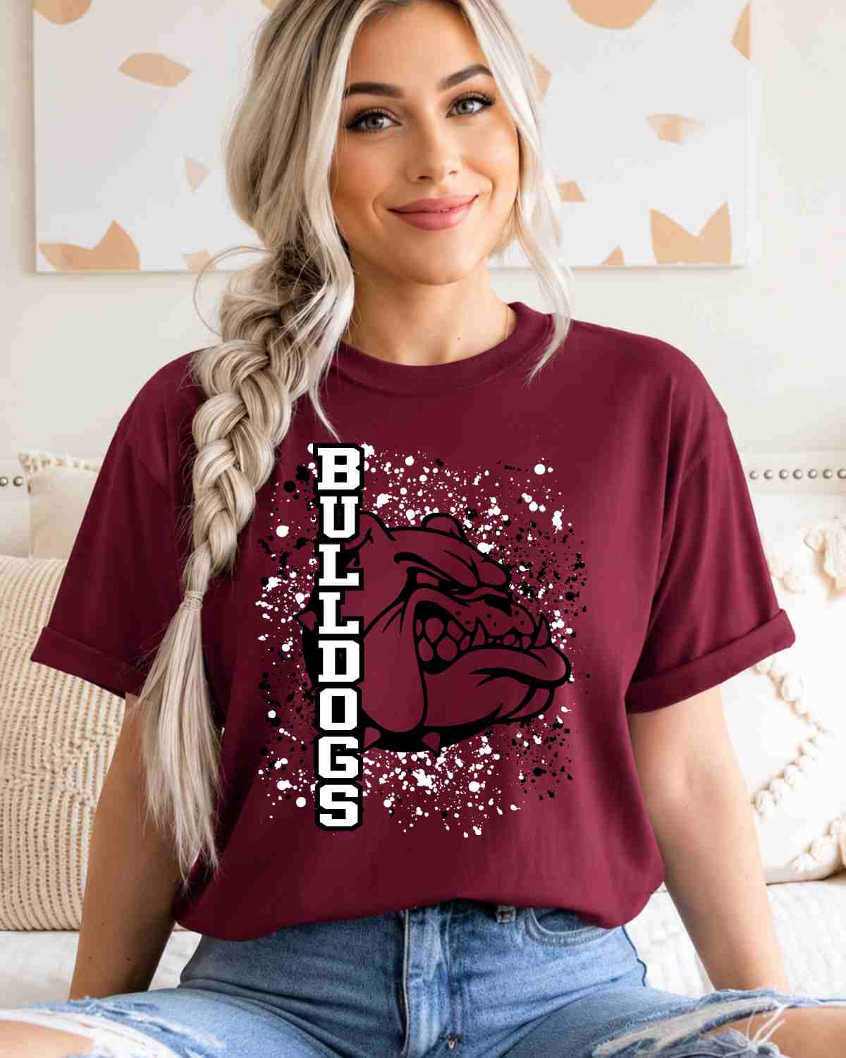 Bulldogs Splatter Tshirt