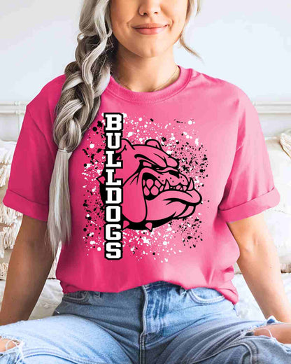 Bulldogs Splatter Tshirt