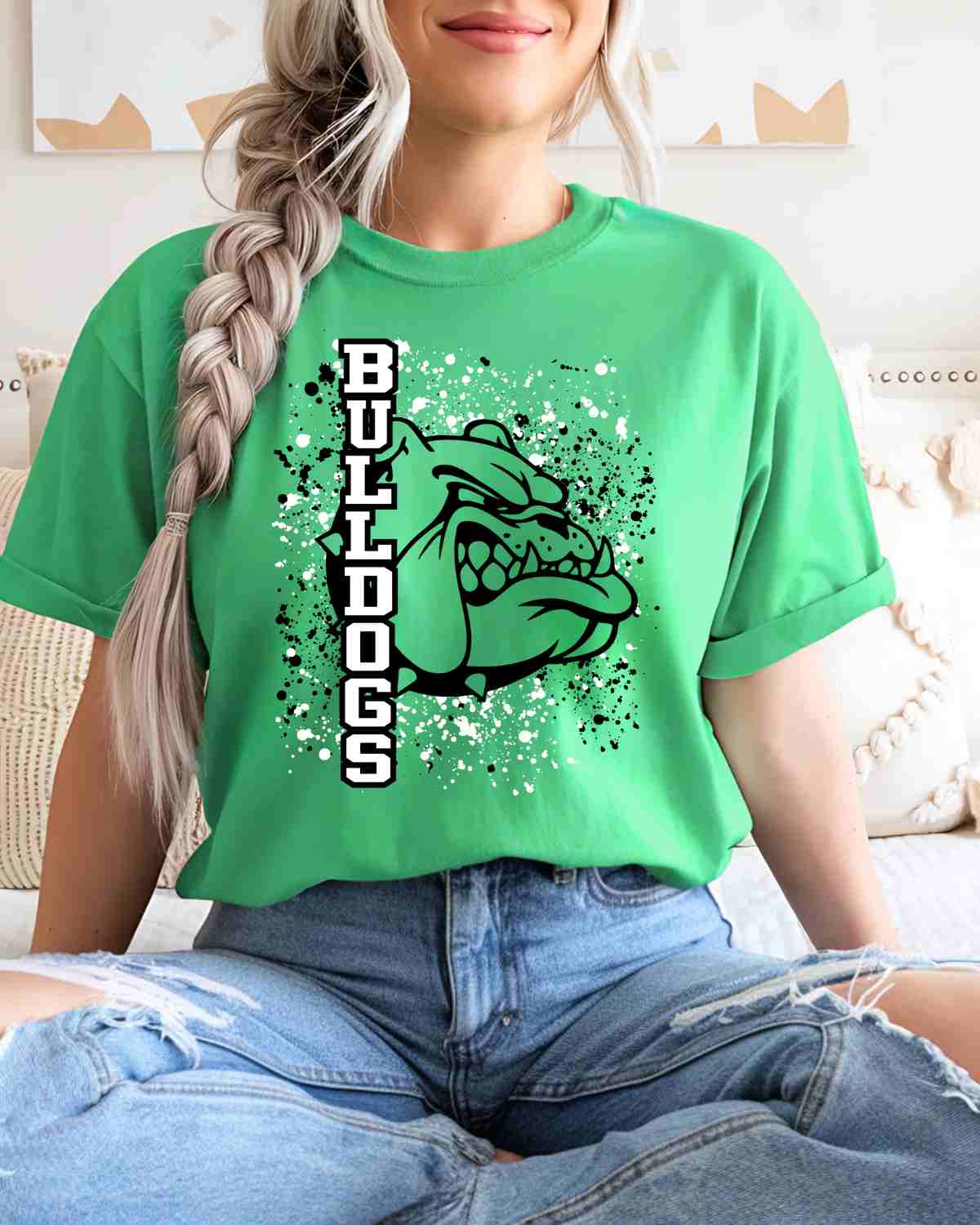 Bulldogs Splatter Tshirt
