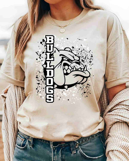 Bulldogs Splatter Tshirt