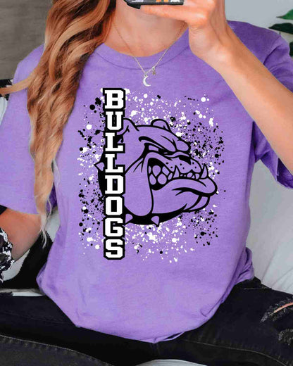 Bulldogs Splatter Tshirt