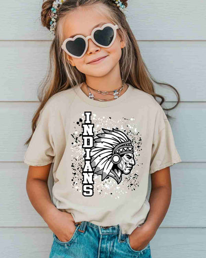 Indians Splatter Tshirt