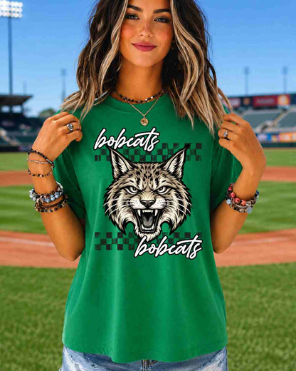 Wildcats Checkered Logo Tshirt