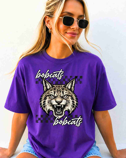 Wildcats Checkered Logo Tshirt