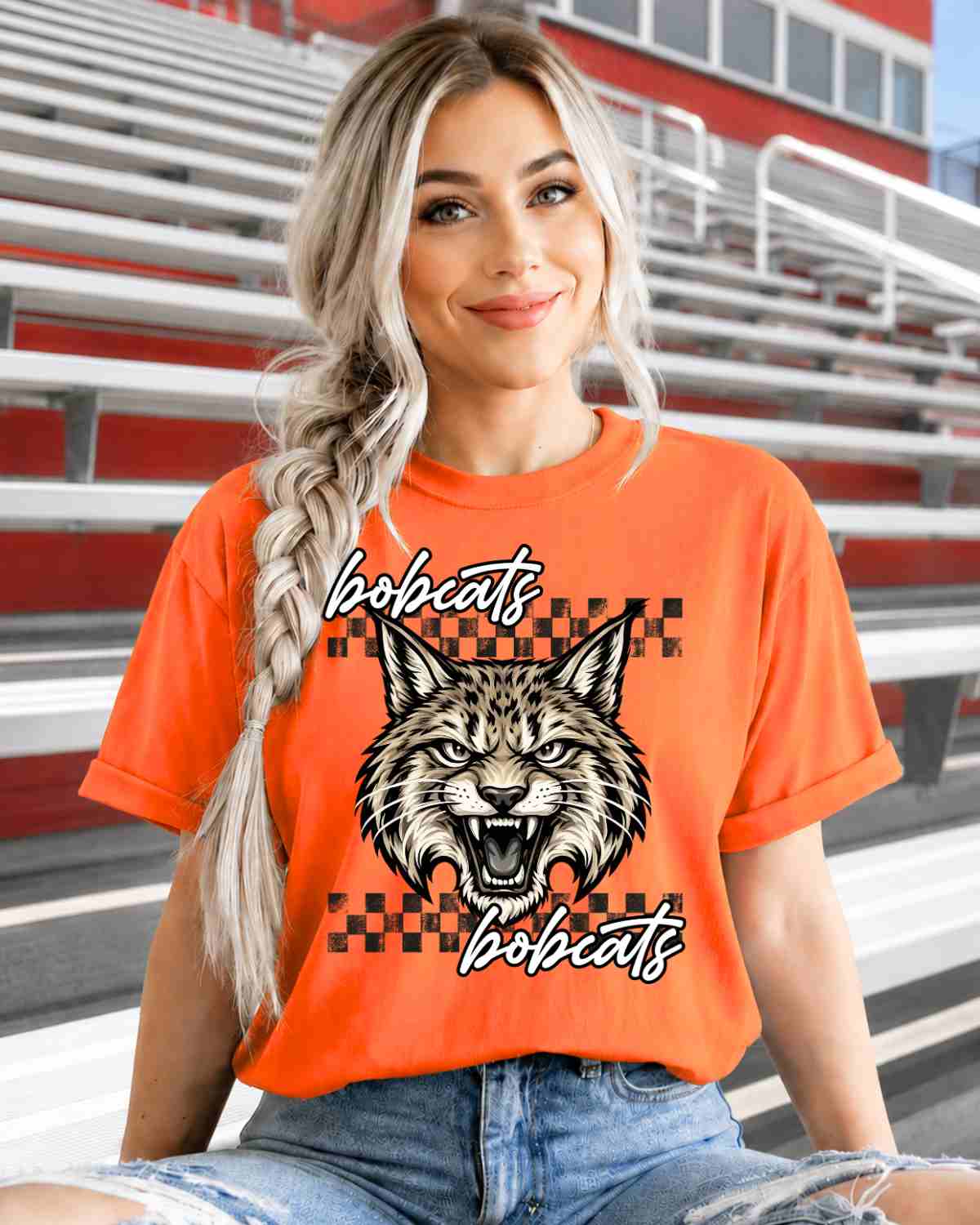 Wildcats Checkered Logo Tshirt