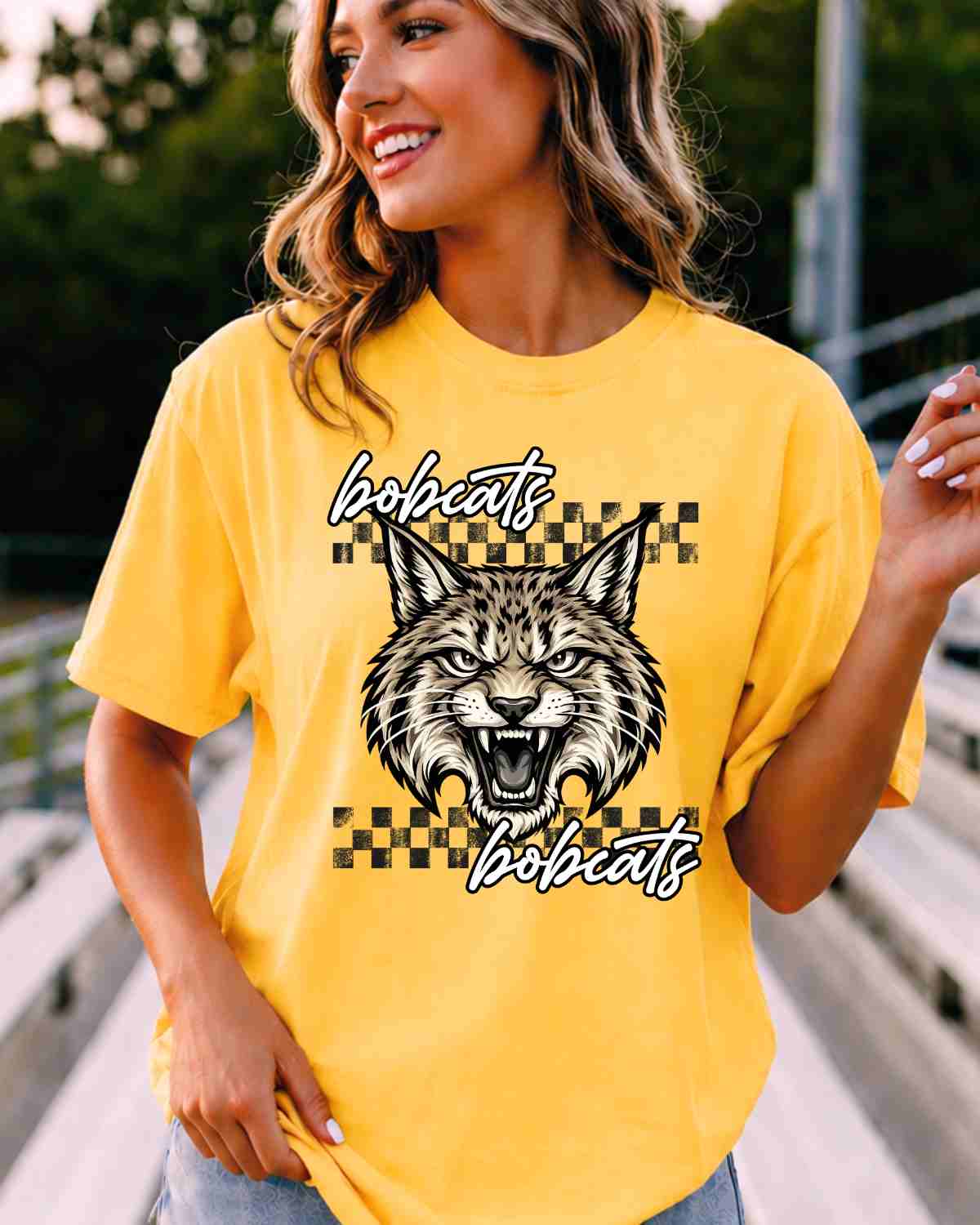 Wildcats Checkered Logo Tshirt