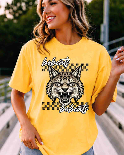 Wildcats Checkered Logo Tshirt