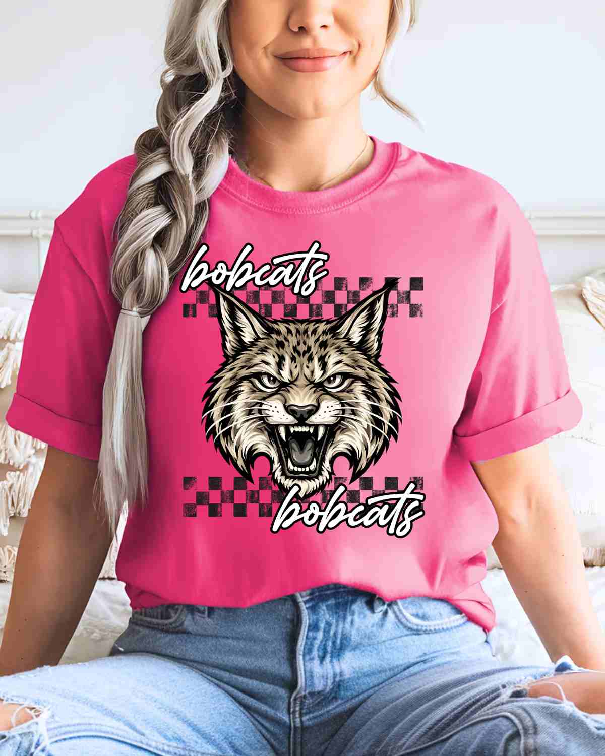 Wildcats Checkered Logo Tshirt