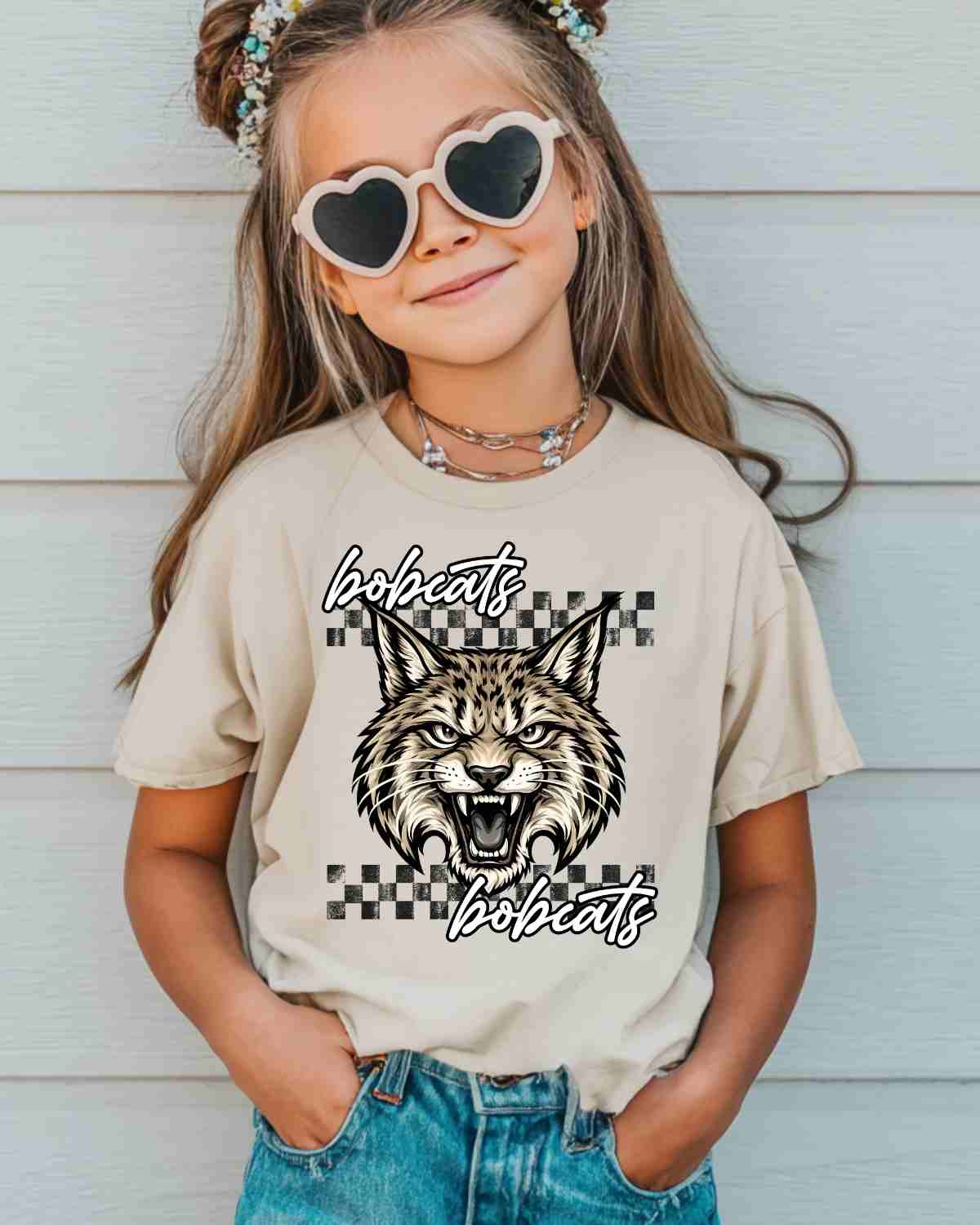 Wildcats Checkered Logo Tshirt