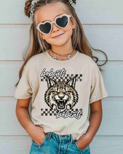 Wildcats Checkered Logo Tshirt
